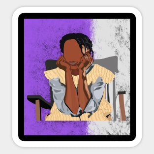 Si Celie's Patience with background Sticker